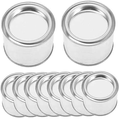 LIFKICH 10pcs Metal Paint Cans Lids 0.1l Multipurpose Empty Oil Paint Buckets Pigment Sealing Containers for and Craft Use