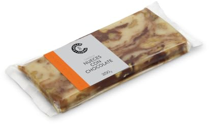 Castillo de Jijona - Turrón de Nueces con Chocolate - Almendra 29%, Nueces 9,5% y Toque de Nata - Calidad Suprema - Sabor Irresistible y Textura Tradicional - Hecho en España (Jijona) | 250g