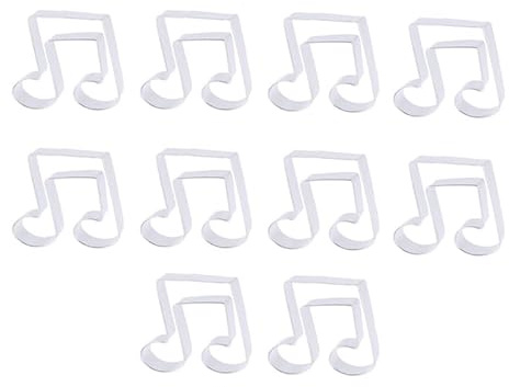 STOBAZA 10 pezzi tagliapasta per spartiti musicali, accessori da forno per torte, biscotti, biscotti, riutilizzabili, facili da pulire e professionali