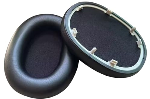 Earpads Ear Cushions for Sony WH-1000XM6, Replacement Headphone Cover Softer Memory Sponge Protein Leather Ear Pads, Noise Isolation Earmuff Sleeve Repair Parts (Black)
