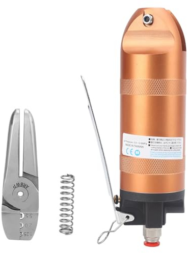 Stanzzange Pneumatisch, Absetzzange aus Legiertem Stahl, 3-Port Air Nipper, Für Kupfer- und Eisen-Draht Schneiden - Hochwertige Verarbeitung, Austauschbarer Cutter, Vielseitig Einsetzbar