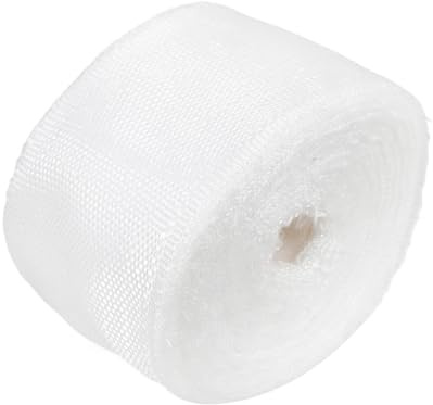 ROMISBABA Non-adhesive Fiberglass Cloth Tape Roll High Temperature Resistant Reinforcement Repair Wrapping for Wall Cracks Seams and Boat Construction