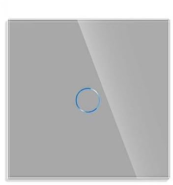 LEDBOX Interruptor/Conmutador táctil + WiFi KOOB frontal cristal gris