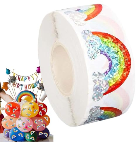 Rollo de pegatinas, calcomanías autoadhesivas, pegatinas adhesivas, para niño y niña, escuela, aula, taller, fiestas, actividades de scrapbooking y periódico