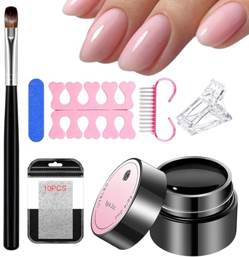 Riparazione Unghie Rotte Gel Adesivo | Gel Protettivo per Riparazione Unghie Cura Giornaliera Manicure per Donne con Unghie Danneggiate Rotte Spezzate Crepite