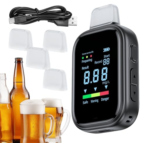 Etilometro Tester per alcol | Etilometro digitale - Etilometro preciso | per uso domestico, automobilistico, viaggi e attività all'aria aperta