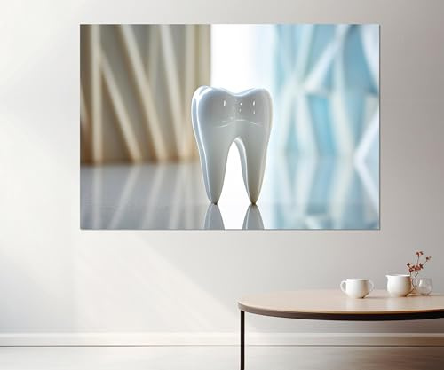 CAOXTART Arte murale del dentista, poster e stampe del dentista, dipinto su tela minimalista, arredamento per studio dentistico, arte murale di stomatologia (80x120 cm/senza cornice)