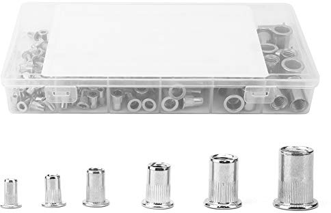 DUIMIMI 150Stück 304 Edelstahl-Rivmuttern-Set M3-M10 Hohe Zugfestigkeit Korrosionsbeständig Für Bleche Rohre 0.5-6mm Industrielle Montage Präzisionsbefestigung