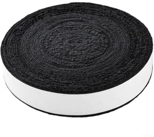 Cinta de agarre para raqueta de bádminton, cinta antideslizante para toalla de agarre de raqueta de tenis, agarre de repuesto absorbente de sudor (negro)