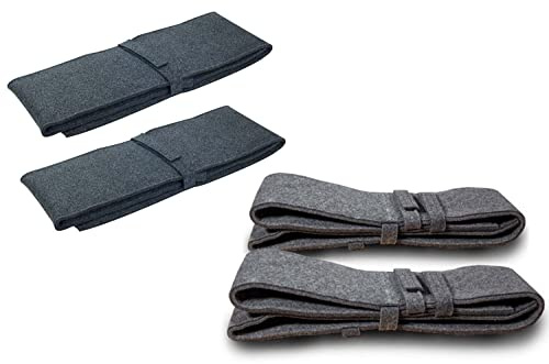 Sensalux Amazon - Bierbankauflage + Rückenpolster für Bierzeltgarnituren, 4er Set - Länge: 120cm Bank: Grau-Grau | Rücken: Grau-Grau