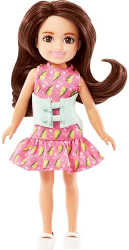 Barbie Chelsea Doll with Brunette Hair and Back Brace (HKD90)