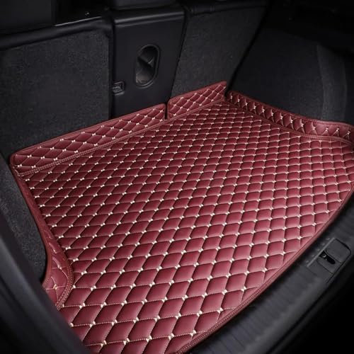 Auto Leder Kofferraummatten für Mercedes-Benz GLC SUV (X253) 2015 216 2017 2018 2019-2021, Wasserdicht Antirutsch Kofferraum Innenmatte Zubehör,E
