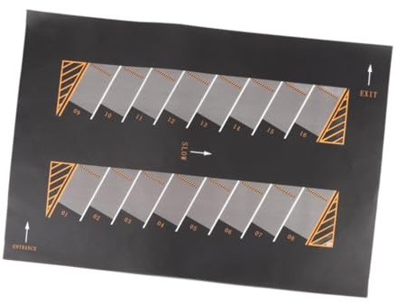 harayaa 1:64 Parkplatz Mauspad, Szenenanzeige, Aufrollbare Schreibtisch Spielmatte für Fahrzeugmodell, C