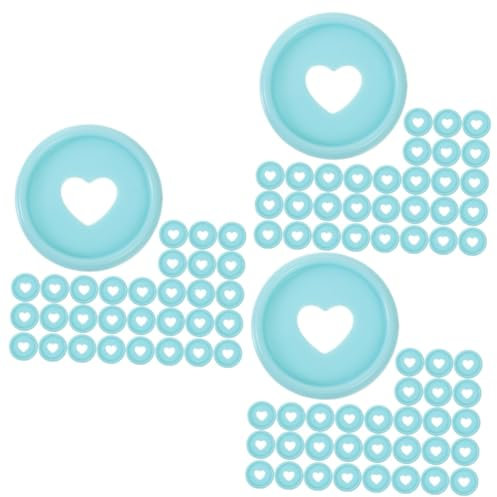 TEHAUX 90pezzi Dischi Rilegatura Per Notebook Dischi Per Pianificatori e Documenti Raccoglitori e Pratici Per e Scuola Blu