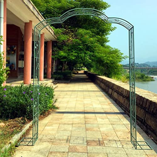 Arche de jardin, support rétro en fer forgé pour plantes grimpantes, pergola résistante aux intempéries pour roses et vignes, treillis extérieur pour décoration de jardin, arche de jardin durable