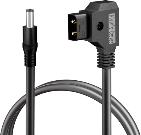 Alvin's Cables D-Tap-zu-DC-Stromkabel für Atomos Shogun, SmallHD Indie 7 Monitor, Blackmagic Video Assist, 12V 5,5 mm x 2,1 mm DC-Kabel 60cm