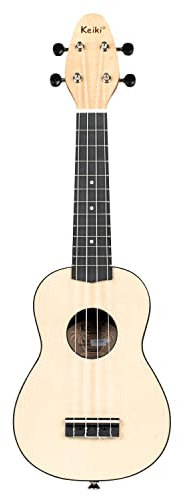 Ortega Guitars Sopran Ukulele Akustisch – Keiki K2 Series – Inklusive Zubehör – Ahorn, ABS, Natur (K2-MAP)