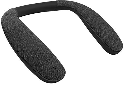 QiCheng&LYS Neckband Bluetooth Speaker Companion Speaker Black Wearable Bluetooth Speaker Superb Audio Quality,10H Playtime (908)