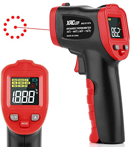 Infrarot Thermometer(Nicht für Menschen), Hand Thermometer Küche Temperaturmessgerät IR-Thermometer -50 °C ~ 400 °C