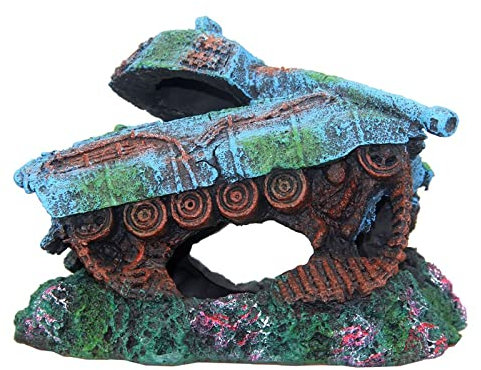 Aquarium Dekoration Aquarium Ornamente Fisch Tank ​Dekoration 17 * 11 Cm Kreative Aquarium-Landschaftsgestaltung, Panzer, Kriegsschiffe, Schiffswrack-Aquarien, Dekorative Flugzeuge Und Flugzeugträger,