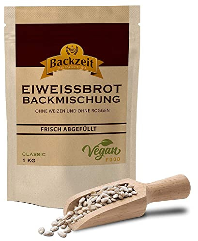 Brothers Eiweißbrot Backmischung Classic, 2,5 kg ergibt 4,5 kg Teig, ohne Weizenmehl, Roggenmehl, in Deutschland hergestelltes Diabetikerbrot, 90 % weniger Kohlenhydraten als Brot