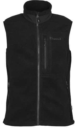 Pinewood Herren Fleeceweste, ärmellose grün, schwarz, oder blaue Outdoor Weste aus 100% übergebliebenen Stoffe, ideales Fleece für die Jagd und zum Wandern