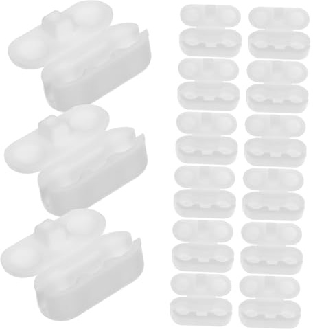 HOMSFOU 20pcs Replacement Bead Curtain Accessories Beaded Beads Connectors for Blind Ball Chain Cord for Curtain Hanging Clips