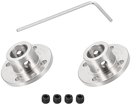 DMiotech 2 Paquet 11mm Bride Accouplement Connecteur Rigide Guide Arbre Support Coupleur Arbre Accouplement avec M2 Hex Clé et Vis pour Bricolage RC Modèle Moteurs