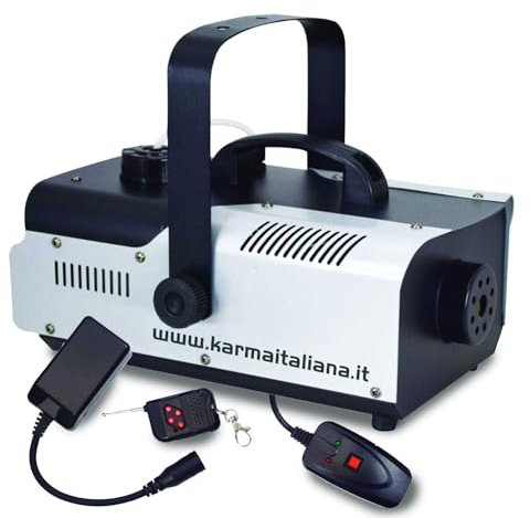 Machine à fumée Karma DJ902 - FOGGER 900W - Capacité 1L, Télécommandes sans fil et filaire - jusqu'à 260 m3/min de fumée
