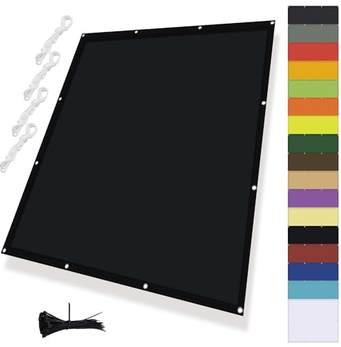 Solsegel vattentät rektangulär med öljetter, många storlekar och färger, vind- och 98 % UV-skydd, 200 g/m², 100 % polyester, solskydd för balkongräcken, terrass och trädgård