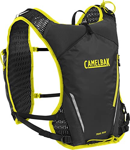 CamelBak Trail Run Trinkweste, 100 ml, Schwarz/Sicherheitsgelb