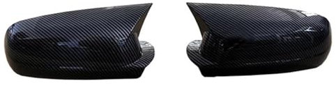 DZSLLOOI Rückspiegel Abdeckung Für VW Für Golf 4 Für MK4 Für GTI R 1997-2002 2003 2004 Horn Seite Spiegel Abdeckung Flügel Rückspiegel Kappen Rückspiegelgehäuse(Kohlefaser-Stil)