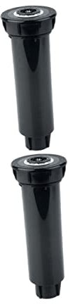 Toddmomy Aspersor De Riego Automático Para Césped Verde 2 Piezas Ajuste De 25° a 360° Plástico Negro Aspersor Retráctil De Jardín Riego