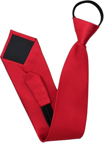 Aclouddate Krawatte Schwarz Herren Krawatten,Vorgebundene Verstellbare Krawatten mit Reißverschluss,Elegant Schwarze Krawatte Herren Klassische Hochzeit Krawatte für Büro oder Abschlussfeier Schule