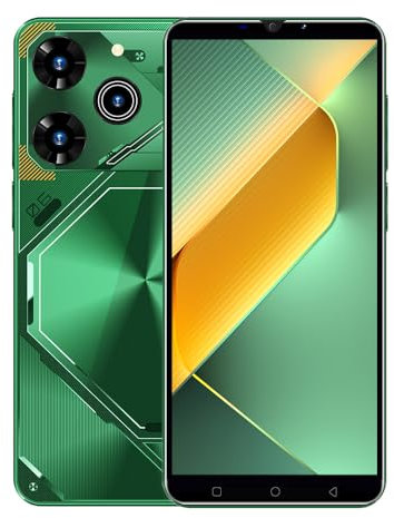 CatCalls 4G Mobiltelefone, 5.0 Zoll Dual SIM Dual Kamera, Android OS, 16GB ROM【Expandable up to 128GB】, Support WiFi/Bluetooth/GPS/FM, Face Unlocked Günstiges Smartphone (Green)
