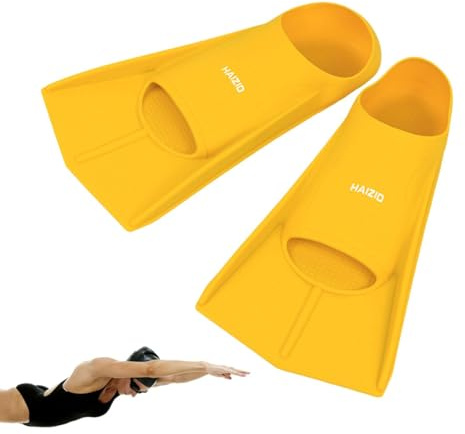 Pinne da nuoto impermeabili, pinne di velocità per pinne da nuoto | pinne da piscina per adulti per bambini, pinne corte in silicone Freestyle