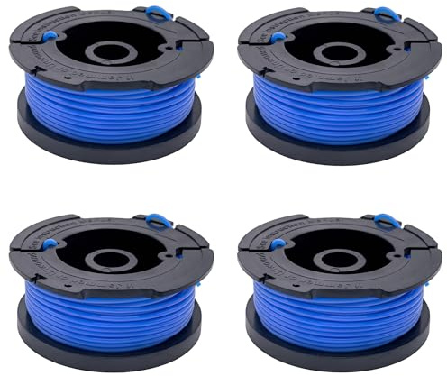 SopimusZ 4 PCS Strimmer Spool Line, Compatible with Black & Decker Reflex A6481 A6485 Strimmer for BD032 Trimmer Spool & Line CST1000 CST1100 GH400 GH500 GH600 GH610 GH900
