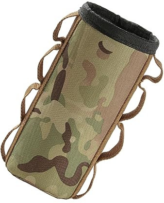 BESTonZON Portable Gas Tank Protector Bag for Camping Oxford Cloth Insulation Cover Small Outdoor Gas Canister Storage Pouch Camouflage Pattern