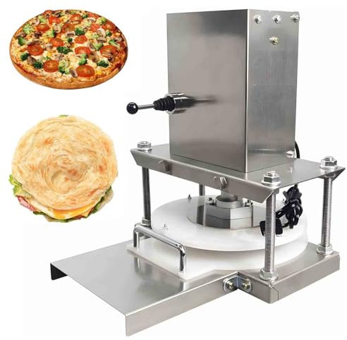 Electric Dough Press Machine ， Commercial Roller Sheeter for Pizza, Tortilla and Pastry Dough Making