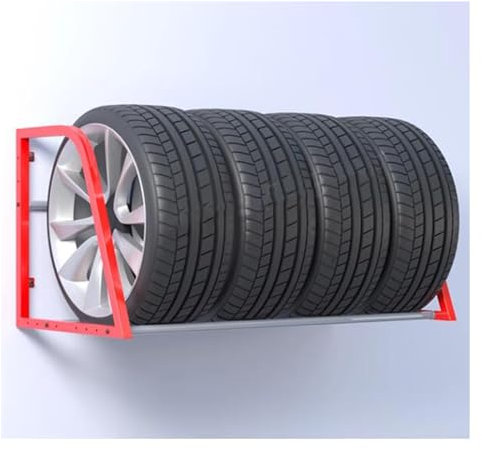 Supporto per Pneumatici da Garage, Supporto per Pneumatici da Parete per Garage, Supporto per Pneumatici Invernali da Appendere alla Parete per Garage, off,