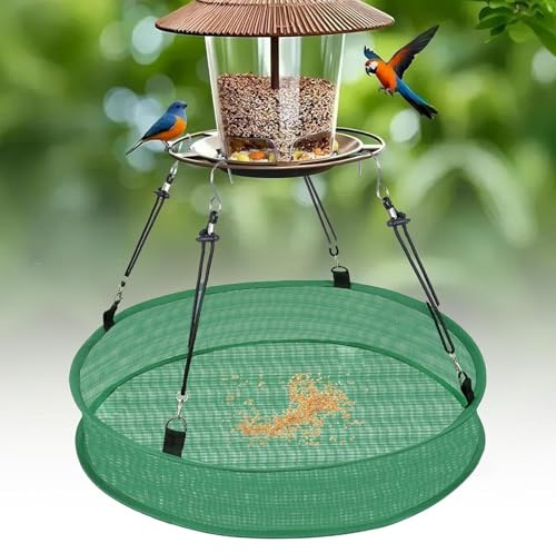 Vogelfutterstation für den Außenbereich, vogelfutterhaus, Robustes Vogel Futtertablett Für Draußen, Eichhörnchen-Futterstation für Stielfinken, Dekoratives Futtergerät für Garten Balkon