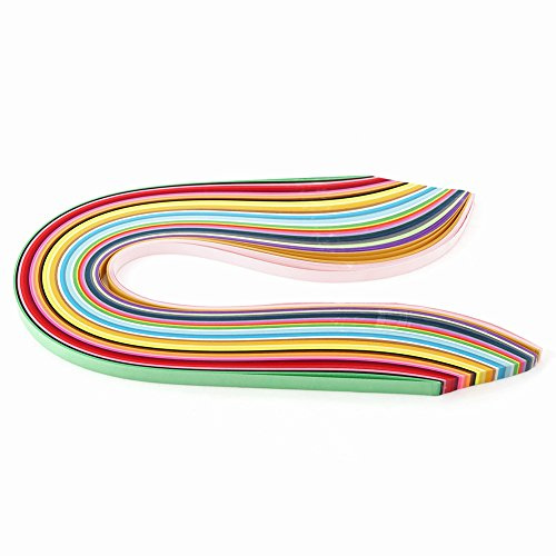 Haofy Quilling Paper Set Creative 36-färgs 720 St DIY-pappers Quilling-remsor för Dekorativ Målning, Prydnadsföremål och Hand-öga-koordinationsträning Lämplig för Barn (3 mm)