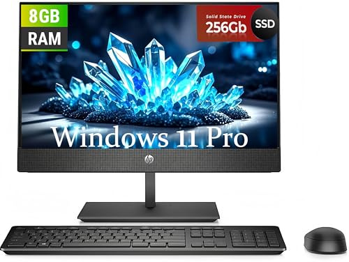 HP ProOne 600 G5 All-in-One Ordinateur de Bureau, FHD 21.5 (1920 x 1080), Intel Core i5-9500, 8 Go RAM, SSD 256 Go, Clavier QWERTY, Souris, USB WiFi, Windows 11 Pro (Refurbished)