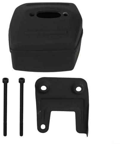 Sawhamale Conjunto de silenciador de Escape con Soporte de Montaje y 2 Pernos Compatible con Motosierra para 181 281 281XP 288 288XP Modelo 503591501