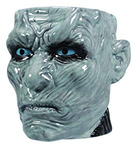 Game of Thrones Tasse 3D Night King White Walker grau, 100% Keramik, Fassungsvermögen ca. 600 ml, in Geschenkbox.