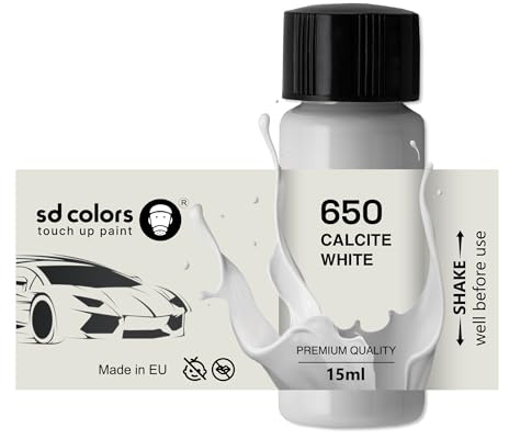 SD COLORS Calcitweiß 650 Lackstift, 15 ml, Farbcode 650 CALCIT-WEISS (Farbe)