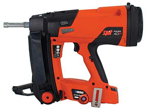 SPIT PULSA 40P+ 019653, 3.8kg Cordless Gas Nailer for Drywall Applications Into Concrete, Steel and Masonry, 3500 Shots Per 90 Minute Charge