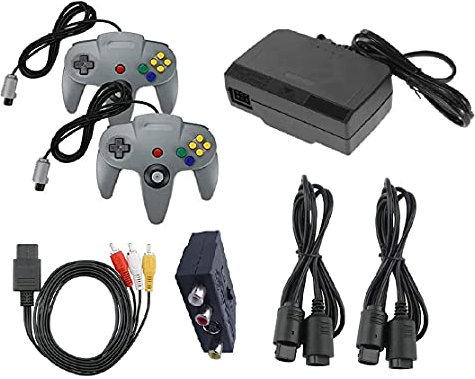 Zubehör Set Für Nintendo 64 Konsole Controller Netzteil Scart Kabel Adapter Kabel Verlängerung N64