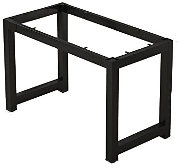WFENG Tischkufen,Vintage Industrie Look,Tischuntergestell/Tischbeine/Tischgestell/Tischfüße/Möbelfüße,für Couchtisch Esstisch Schreibtisch/Schwarz / L100cm×W60cm