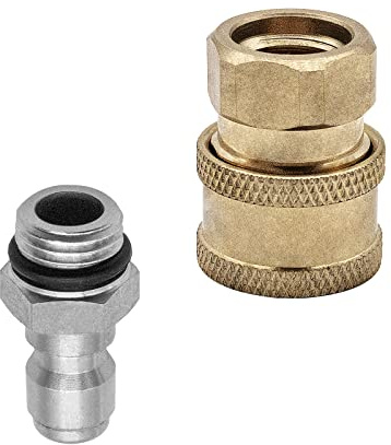 Fai Top Hochdruckreiniger Adapter Set,1/4 Schnellverbinder,M14 Gewinde,Hochdruckreiniger Sprühdüsenanschlüsse für Schlauchrohrverbindungsteile, Schneeschaum-Flaschenverbinder